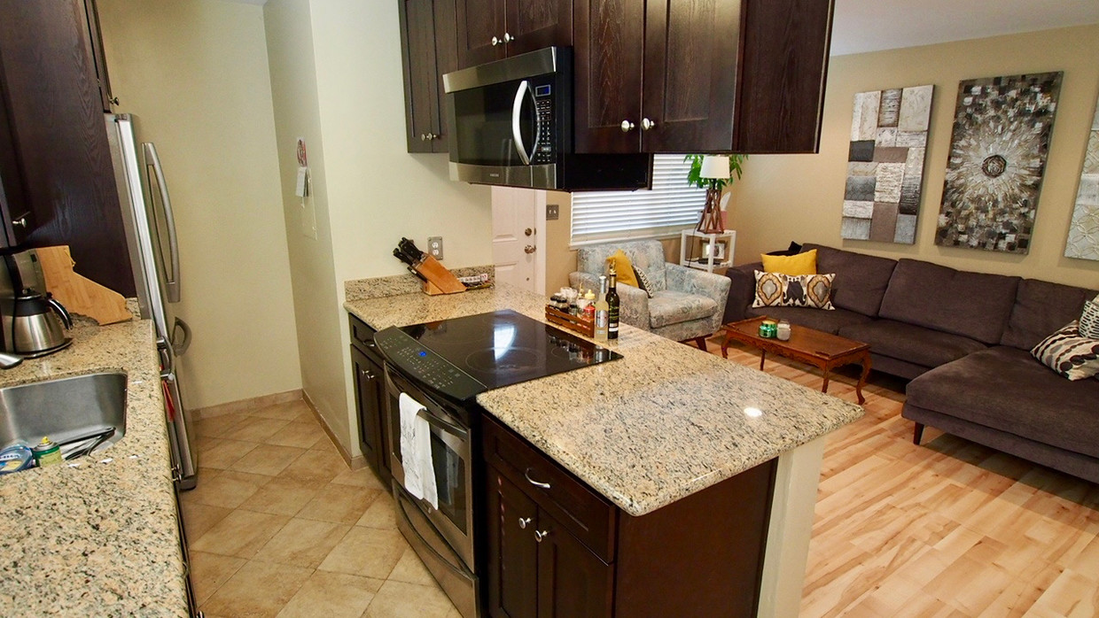 kitchen and living space - 335 N 3rd St