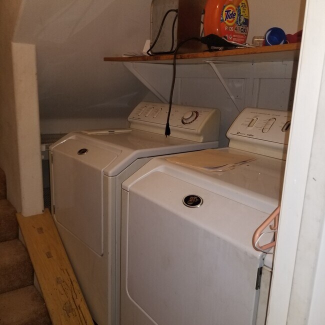 Washer and dryer in garage area - 10766 Chestnut St