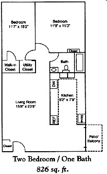 2BR/1BA - Mill Place