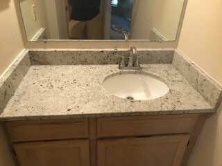 New Bathroom Counter and Fixtures - 1524 Lincoln Way
