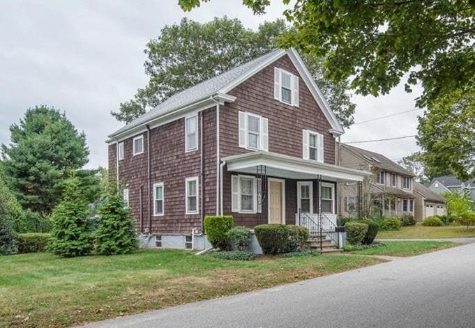 Tenant's driveway on the left side of the house - 27 Commonwealth Ave