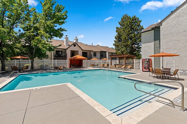 Resort-Style Pool and Sundeck - Cottonwood Apartments