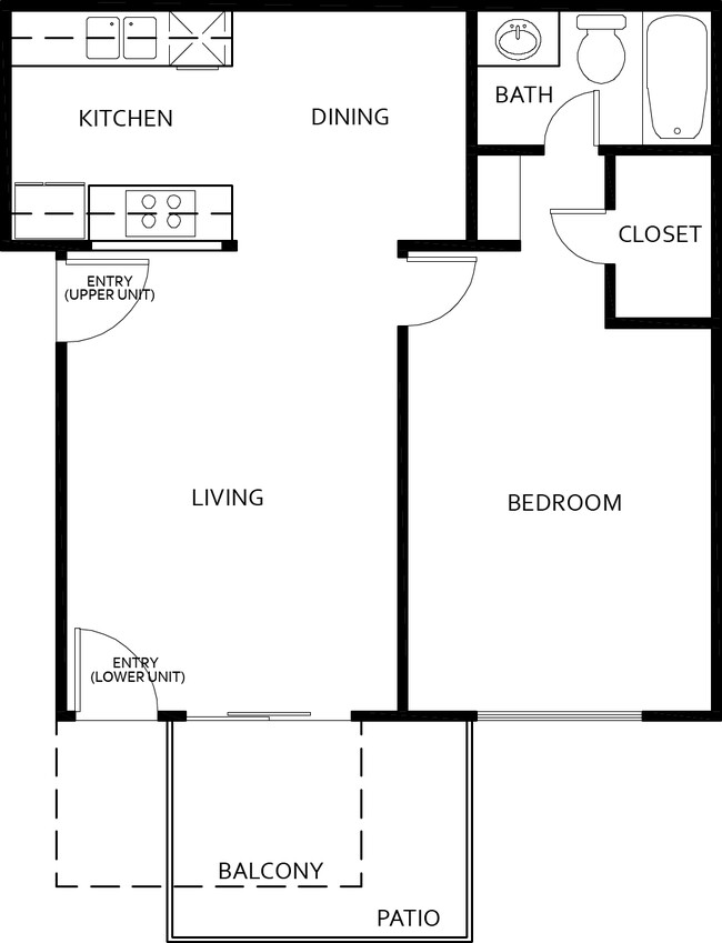 Floorplan - Catalina Terrace Apartments