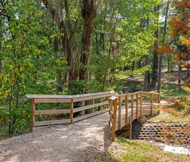 Lafayette Park features hiking trails and exercise stations