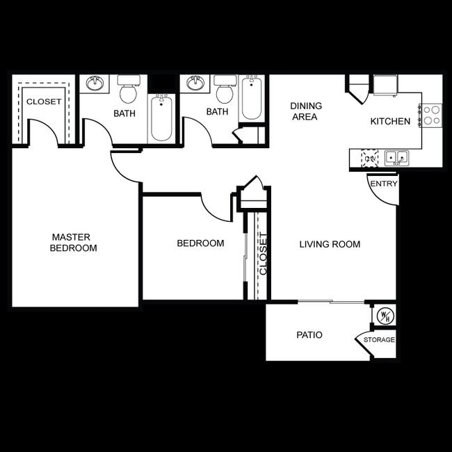 2BR/2BA - North Avenue Apartments