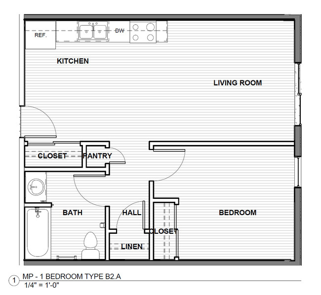 One Bedroom - B2 - Felician Villa I - Senior 55+