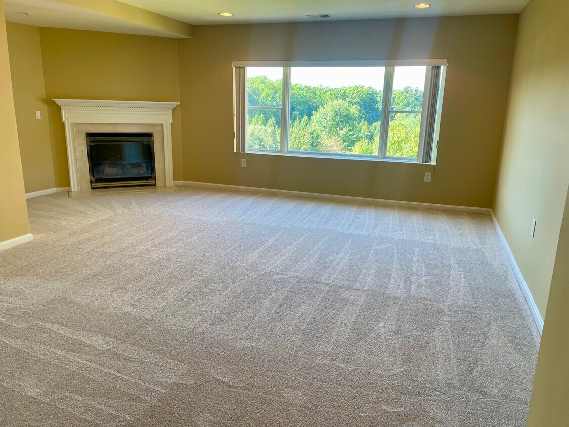 Living room with gas fireplace - 12251 Roundwood Rd