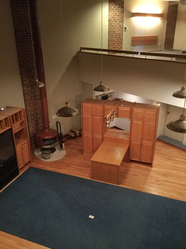 Living Area from above - 1302 Noble St