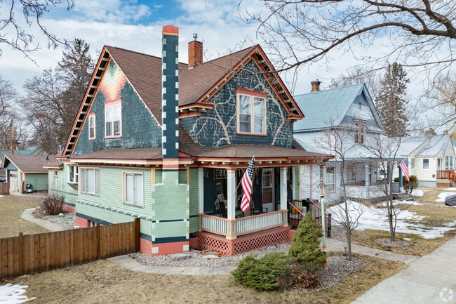 Kalispell dwellings include rows of eclectic Craftsman homes along friendly streets near shopping and schools.
