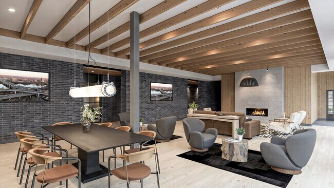 Zona de estar - The Portrait at North Crossing