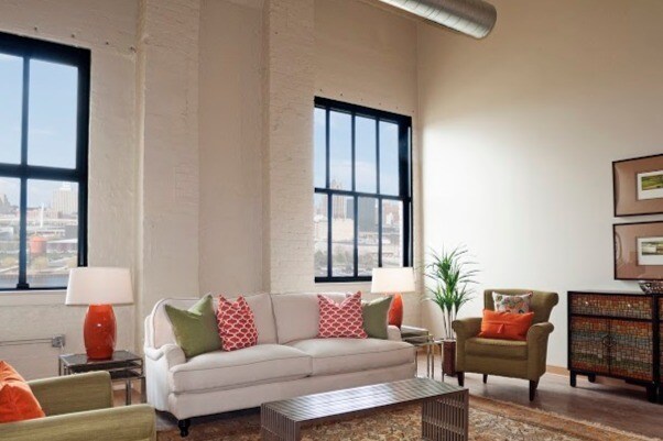 Living Area - Brix Apartment Lofts