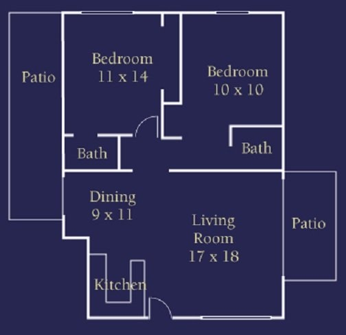 2HAB/2BA - Villa Del Mar Apartments