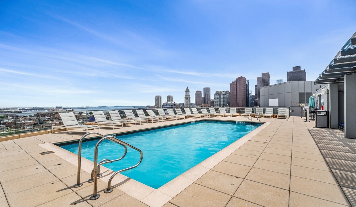 Take a swim in the rooftop pool while taking in the views - One Canal Apartments