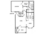 One Bedroom, One Bathroom, 690 SQFT