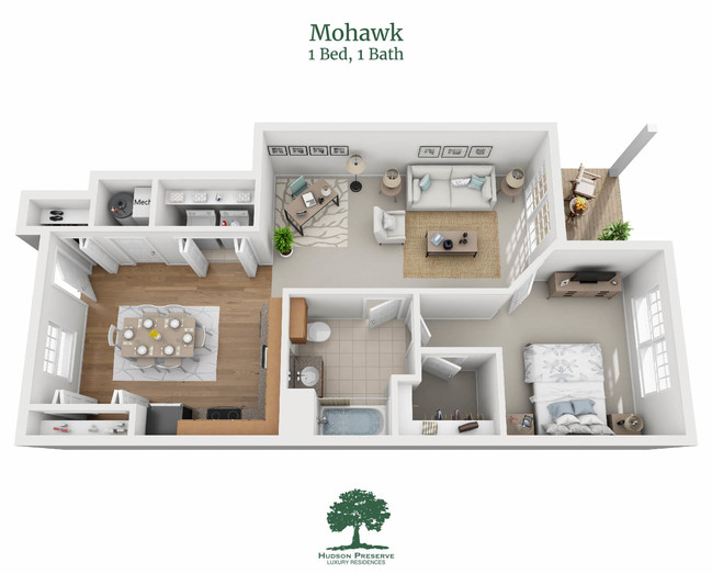 Mohawk 3D Rendering - Hudson Preserve