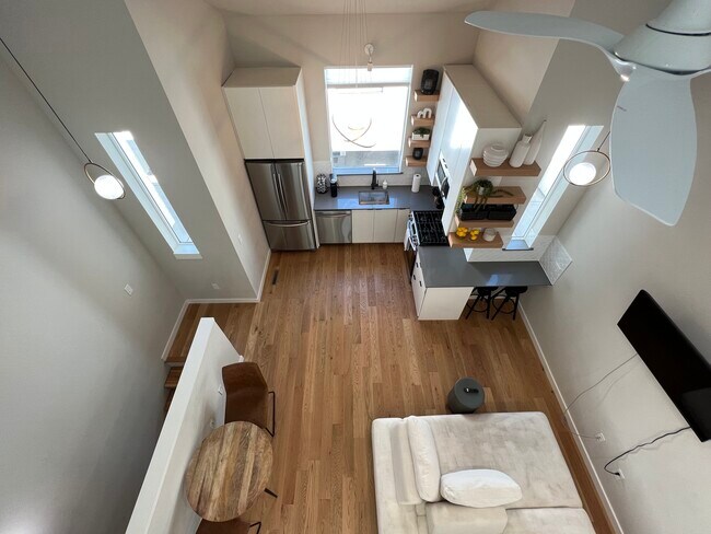 View to main floor from loft bedroom - 913 Duncan Ln