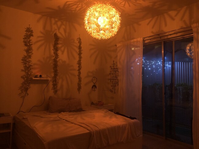 Bedroom / Night - 4601 N Lamar Blvd