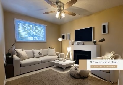 Virtually Staged Living Room - 273 Ontario St