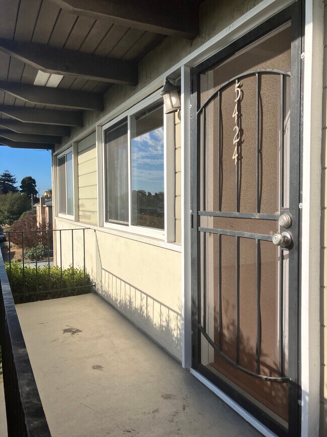entry door & landing - 5424 Van Fleet Ave