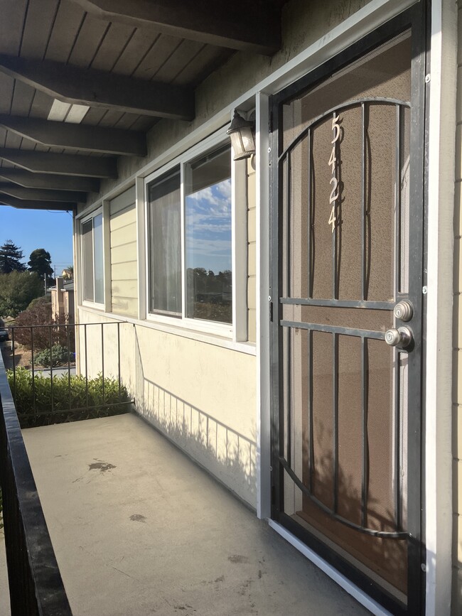 entry door & landing - 5424 Van Fleet Ave
