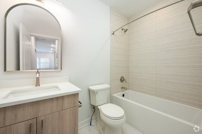 2BR, 1BA - 735SF - Bathroom - Foster Apartments