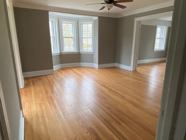 Living Room showing bay window - The Castle in Cloverdale