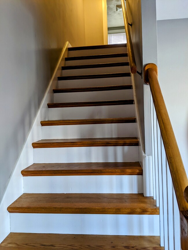 Stairs to second floor - 100 Earl St