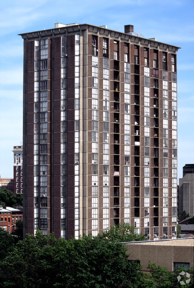 View from the west - Crown Towers