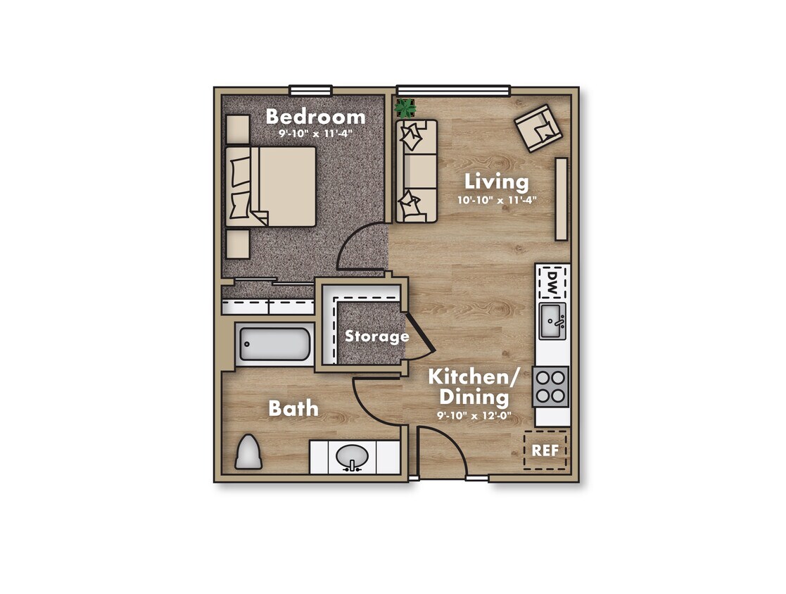 1 dormitorio - Terracina Vista