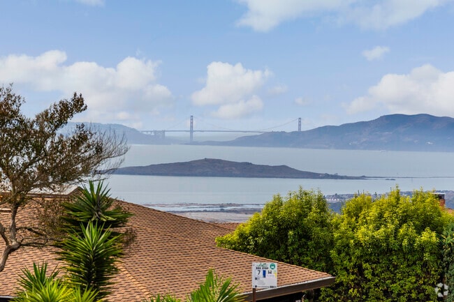 It's common to find a home in El Cerrito North that has views of the Golden Gate Bridge.