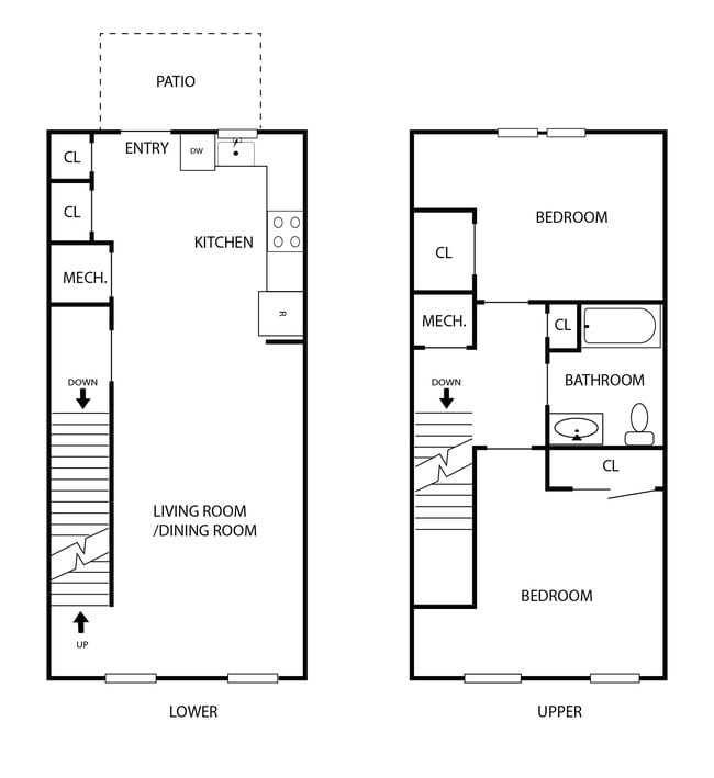 2 Bedroom Townhome - Flagstone Point
