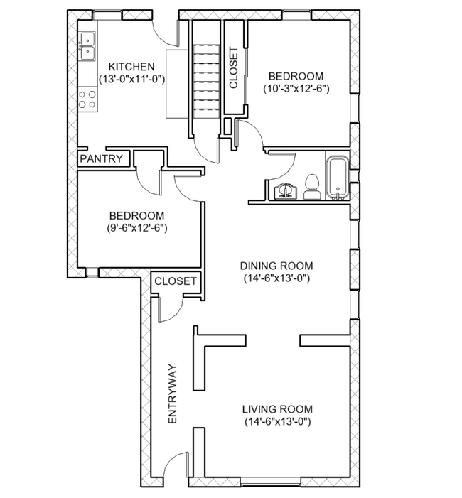 Floor Plan - 3670 Cleveland Ave