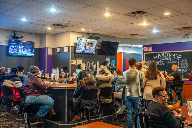 Take a break from bowling to hit the bar at Hanover Lanes in East Hanover.