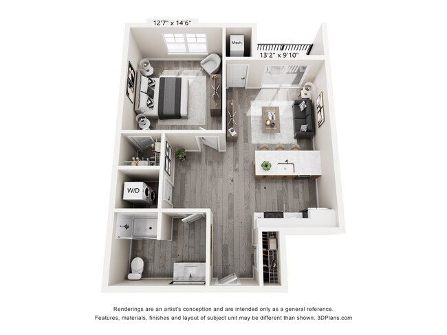 Plano de planta - The Greens Luxury Apartments