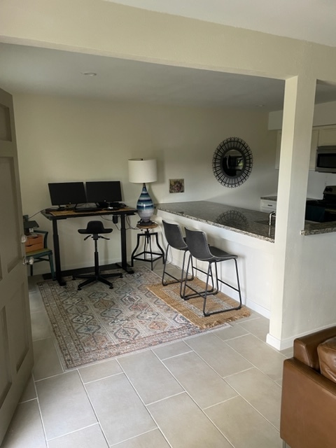 Dining area used as a work from home office space. - 3131 Southwest Fwy