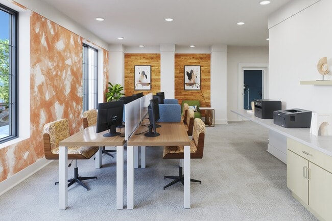 Co-Working & Study Area - Station Nine Apartments