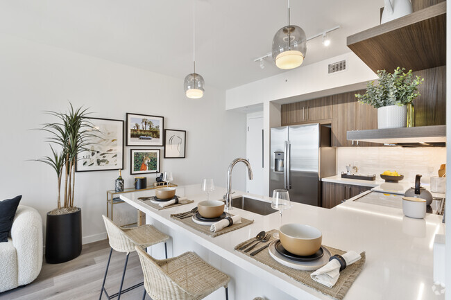 1BR, 1BA - 531 SF - Kitchen - Magnus Brickell