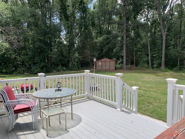 Deck and backyard - 301 Lehigh Rd N