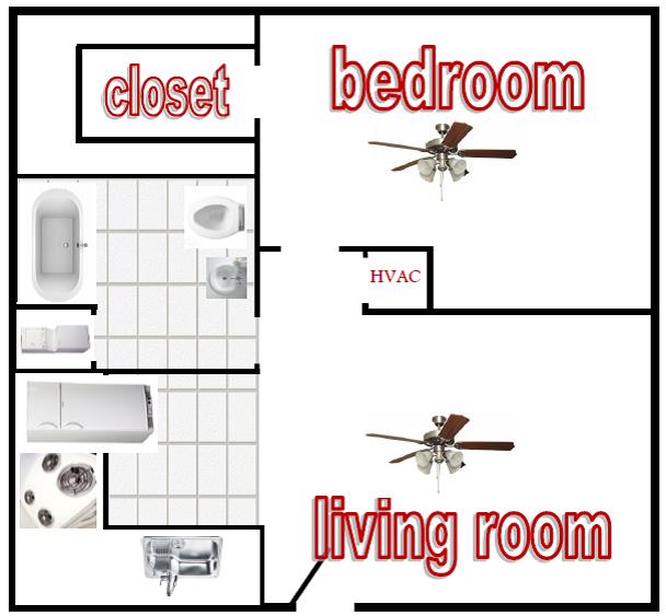 Plano de planta - Magnolia Corner Apartments