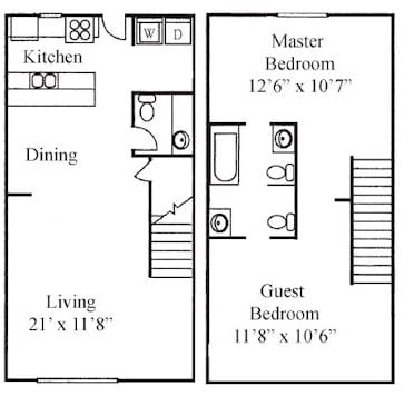 2BR/2.5BA - Regents Point