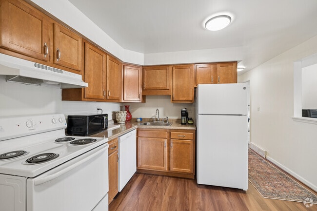 2 habitaciones, 1 baño - 984 pies cuadrados - Cocina - Liberty Square Apartments