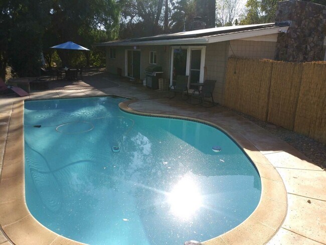 Pool with patio view - 10653 Olvera Rd