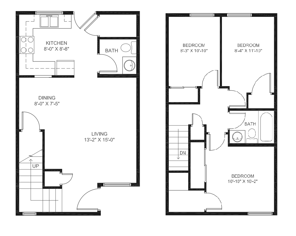 3 HAB/1.5 BA - Elm Creek Apartments