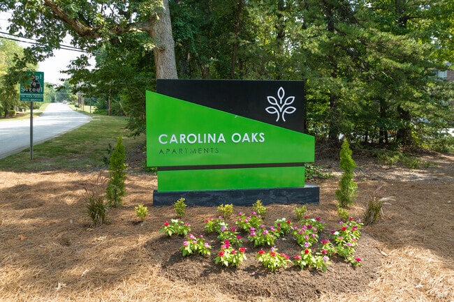 Plaque at the entrance - Carolina Oaks