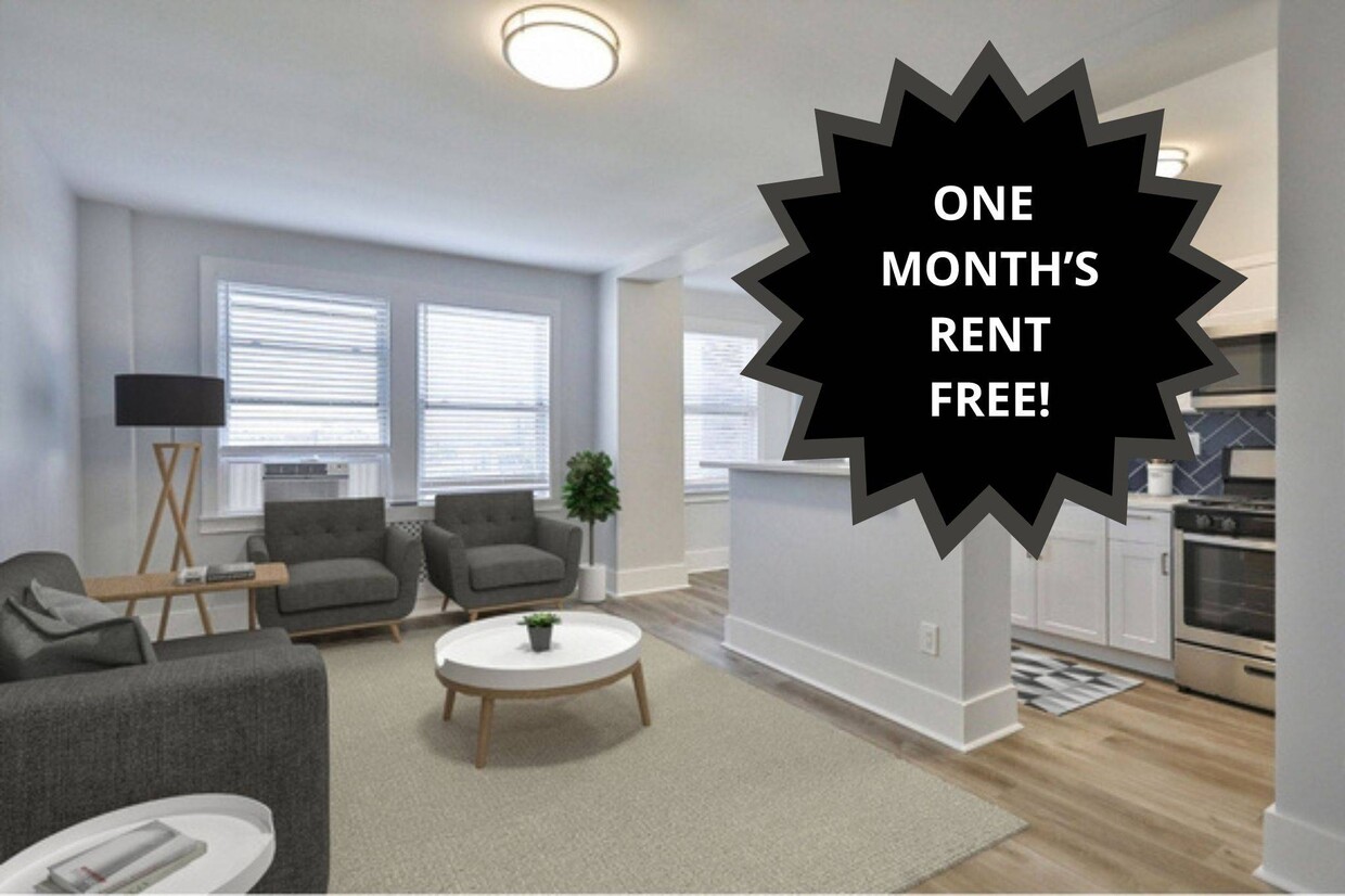 Living Area - Fairfax Apartments