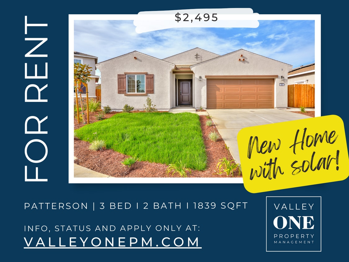 905 Barnby Ln, Patterson, CA 95363 House Rental in Patterson, CA