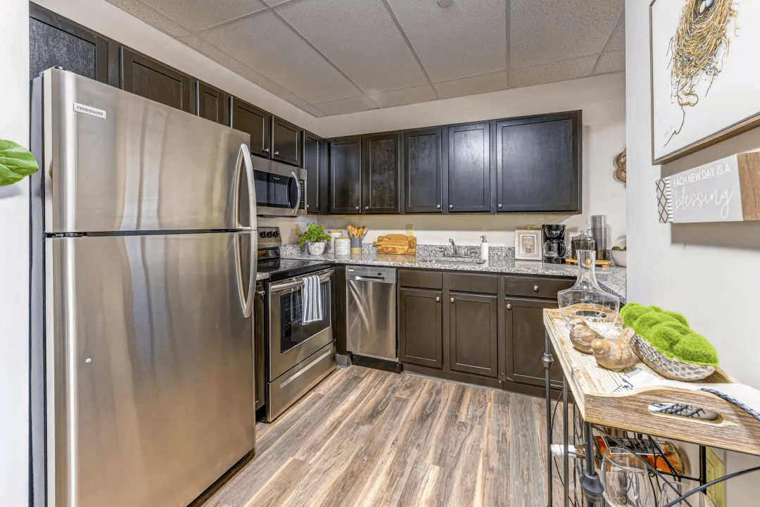 One-Bedroom Kitchen - The Polaris Community