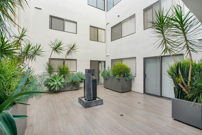 Courtyard with Fountain - The Hilgard