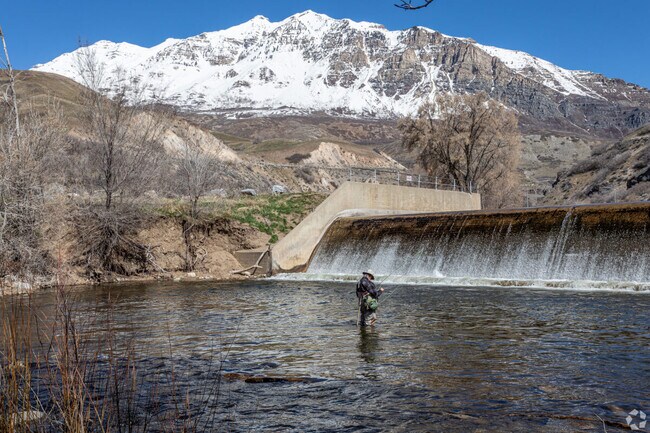 The Downtown Provo neighborhood offers easy access to fly fishing on the Provo River.