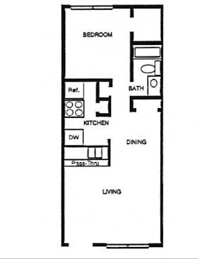 1HAB/1BA - Forest Park Village